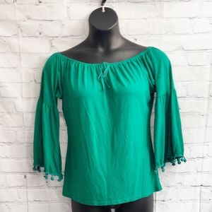 🪅🪅Green Bohemian Peasant Top - Bulk Bundle Deal